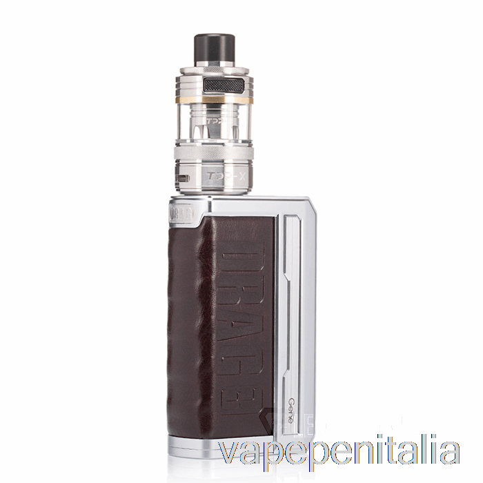 Vape In Italia Voopoo Drag 3 Starter Kit 177w [tpp-x] Argento Marrone Caffè